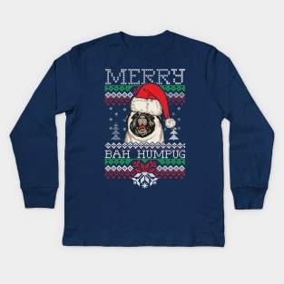 bah humbug xmas Kids Long Sleeve T-Shirt